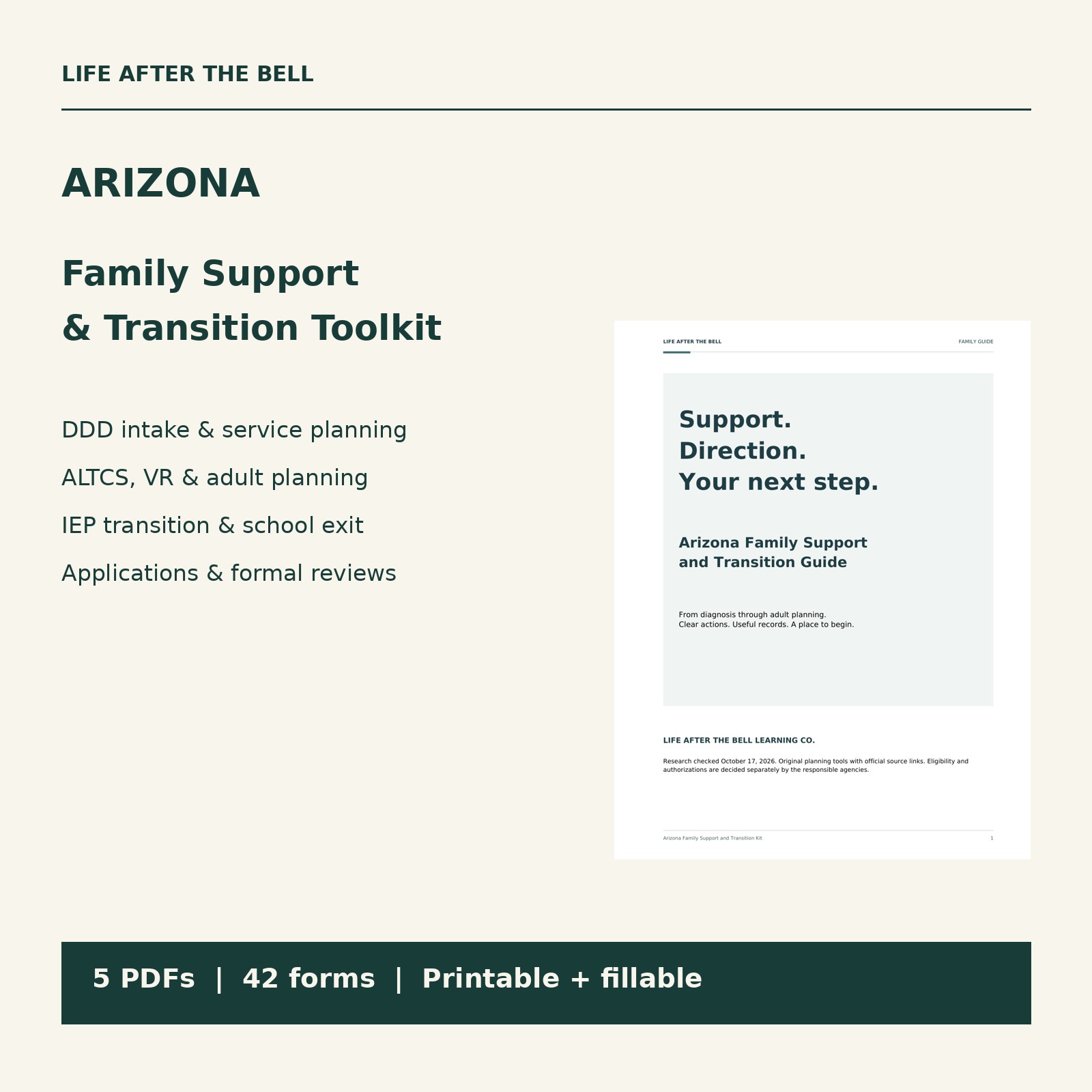 Arizona toolkit and actual guide cover